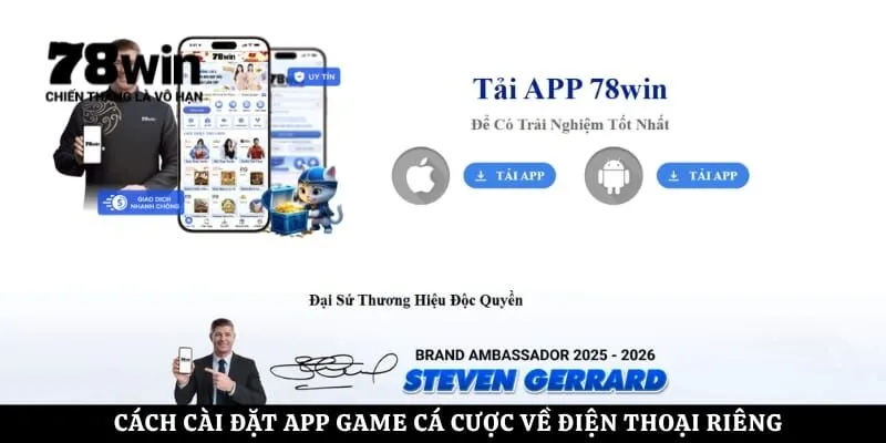 Cách cài đặt app game cá cược về điện thoại riêng