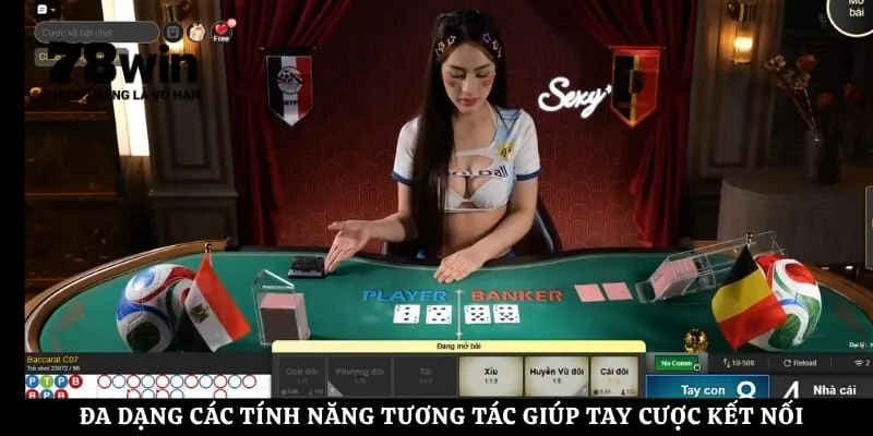 Đa dạng các tính năng tương tác giúp tay cược kết nối cùng thần tượng 