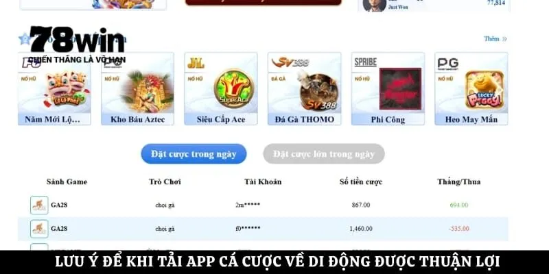 Lưu ý để khi tải app cá cược về di động được thuận lợi