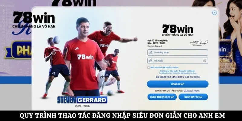 Quy trình thao tác đăng nhập siêu đơn giản cho anh em