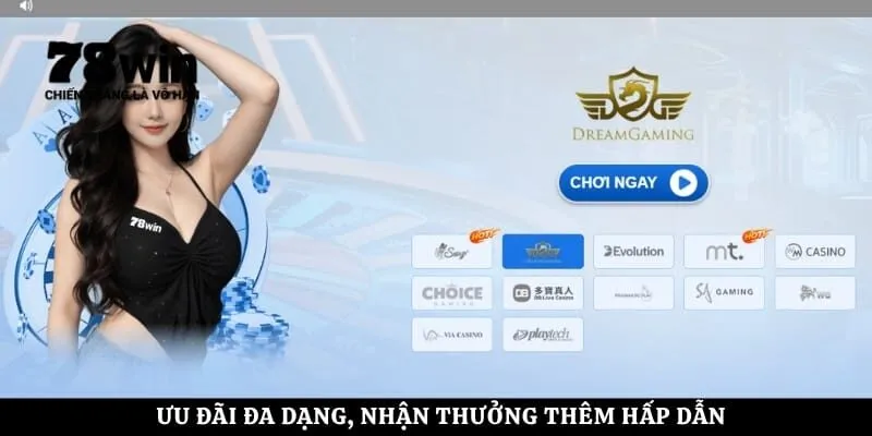Ưu đãi đa dạng, nhận thưởng thêm hấp dẫn